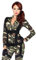 Leg Avenue 85166 - 2Tl. Kostüm Set Hübsche Fallschirmspringer, Größe S, grün, Damen Karneval Kostüm Fasching