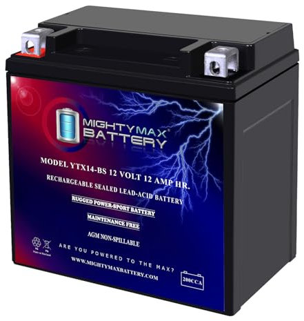 ytx14-bs – 12 V 12 AH 200 CCA – Batteria AGM – Mighty max battery brand Product