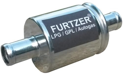Furtzer® Filtro LPG GPL Autogas 12 mm / 12 mm, filtro gas, 1 pezzo