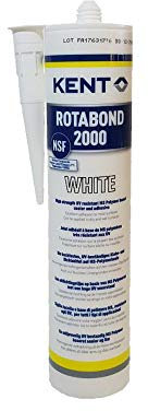 Kent Rotabond 2000 Mastic Blanc Adhésif Spécial Résistant à l'Eau Blanc