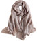 Lina & Lily Damen Langer Schal Stola Federleicht mit Glanz-Schimmer (Champagner)