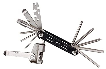 Bbb Cycling MaxiFold Cycling Bike Repair Tool Kit Mini Set Multifunctional 18-in-1 Foldable Multitool Aluminium, Large BTL-141