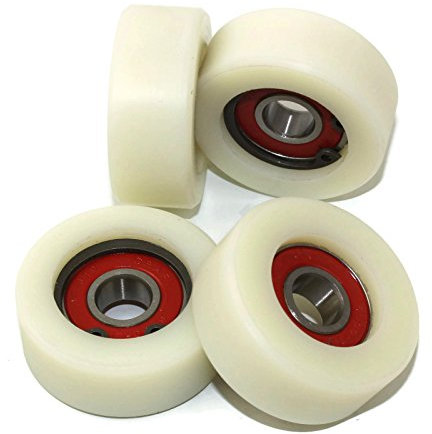 Smart Machines Machines40-16-10 Lot de 4 roulements en polyamide 40 mm de diamètre 16 mm de large 10 mm de diamètre Fabriqué avec précision dans l'UE