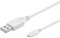 PremiumCord USB - Micro USB Verbindungskabel 3m, USB A Stecker auf Micro B Stecker, USB 2.0 High Speed Datenkabel, 5Pins, 2x geschirmt, AWG28, Farbe Weiß, Länge 3m