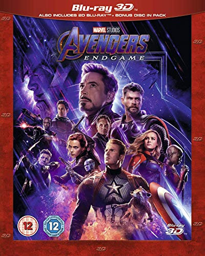Marvel Studio's Avengers: Endgame 3D Includes Bonus Disk [Blu-ray] [2019] [Region Free]