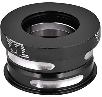 Keenso Bike Headset Bearings, Universal 44mm Aluminum Alloy Bicycle Headset Bearings Bike Electroplating Internal Sealed Bearing Headset For 28.6 Mm Front Fork(Black) headset bike headset