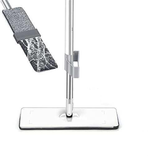 Mopp Mikrofaser- Flacher Mopp for den Reinigungsboden Hartholz Handfreie Waschmaschine Laminatfliese und Holzbodenreiniger Mop trockene nasse Mopp-Reinigungswerkzeuge Wischmop (Color : Mop 3 Rags)