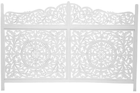 Atmosphera - Tête de lit Fanny - Blanc 123x182 cm