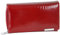 Jennifer Jones Grand Portefeuille en Cuir véritable pour Femme - Aspect Croco Brillant - Protection RFID, Rouge, M - Style 1