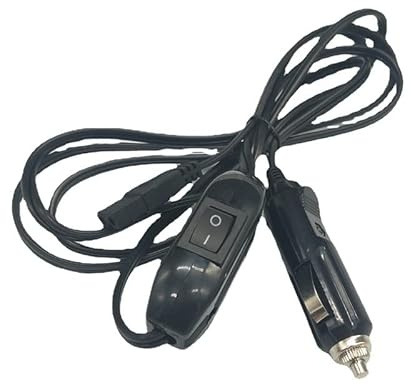 Cigarette Lighter DC Plug with Switch Auto Fridge Cable Cool Box Lead Replacement Power Cord for Car Cooler Box Mini Fridge