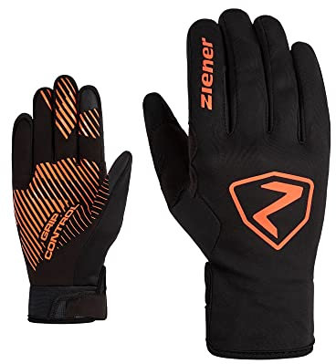 Ziener Unisex SMU 22-GTX INF 274 Touch Fahrradhandschuhe Langfinger | Gore-Tex Infinium, gepolstert, atmungsaktiv, Poison orange, 8,5