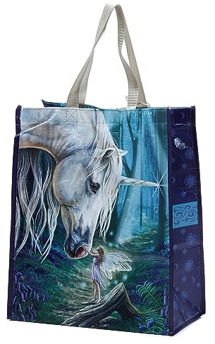 Puckator Lisa Parker Fairy Whispers Reusable Shopping Bag Out Of Recycled Plastic Bottles - Shoulder Bags Handbags for Women Canvas Tote Bags for Women Hand Bag Large Ladies Bags Aesthetic Stuff
