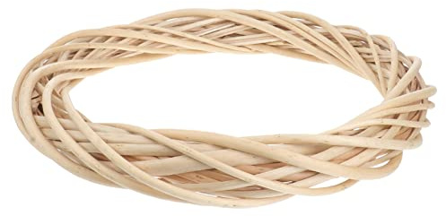Healifty Weinrebenkranz – Holzzweig für Tür, Haus, Dekoration, Hochzeitsdekoration (30 cm, Burlywood)