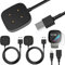 Xiatiaosann Cable cargador para Fitbit Versa 4/Sense 2/Versa 3/Sense, base de carga USB para Smartwatch, 2 PCS 3.3FT / 1M Cable de alimentación portátil para Health & Fitness Smartwatch