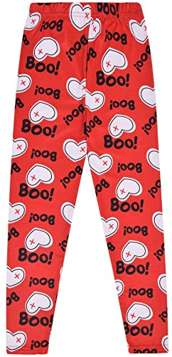 A2Z 4 Kids Halloween Spider Web Skull Leggings Girls Ages 3-13 | Stretch Costume Bottoms Soft Party Trick Treat School Event Wear