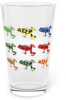 Bicchiere da birra da pinta da 473,6 ml, rospo, bullfrog croaker animali esotici appassionati di anfibi esilaranti 473,6 g