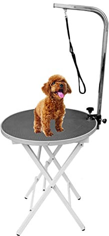 ERRULAN Trimmtisch für Hunde Kleiner Bis Mittelgroßer Hunde-Pflegetisch, Tierpflegetische Zum Haarschneiden/Nageltrimmen, Tragbarer Trimmtisch Für Mini-Pudel Yorkie Schnauzer