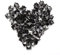 100 Stück Nieten, 9 Mm Lederhandwerk Nieten Spikes Nieten Vierbackennieten Dekorative Schuhe Niete, Messing Punk Nieten Kupfer Quadratische Nieten für Punk Handwerk Leder (Silber schwarz)