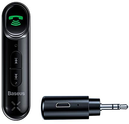 Baseus Basis Bluetooth Aux Music Sender -Auto -Ladegerät mit Batterieschwarz