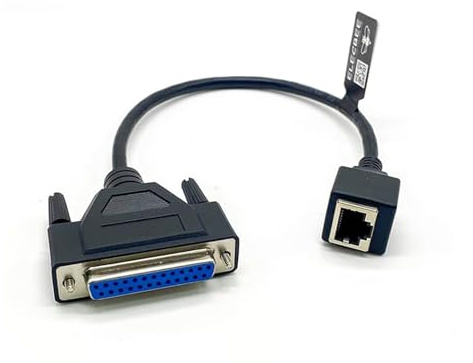 Elecbee Cavo modem nullo femmina RJ45 a DB25 femmina 0,3 meter
