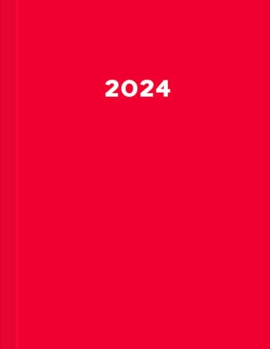 2024: Mehr Platz, Mehr Möglichkeiten: Ihr XXL Kalender 2024 der Schlüssel für ein erfolgreiches Jahr I Rot