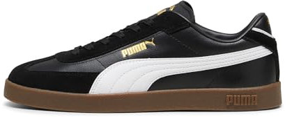 PUMA Club II Era, Sneaker Unisex Adulto, Black White Gold, 39 EU