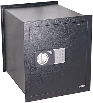 Genie Hand | Cassaforte Elettronica a Muro e da Armadio Cassetta di Sicurezza Media con Codice a Combinazione e Chiave con Serratura B-Class e Sistema Anti Bounce Casseforti per Soldi