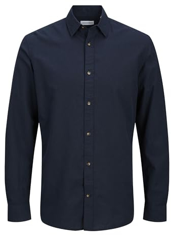 Jack & Jones Jjesummer Ls Sn Chemise à Manches Longues pour Homme, Blazer Bleu Marine., XS