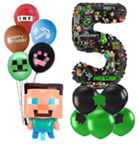 Ballon zum 5. Geburtstag, 81,3 cm, Folienballons, Geburtstagsparty-Dekorationen für Kinder, Jungen, Mädchen, Party-Dekoration