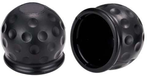 2 Stück Anhängerkupplung Abdeckung, Schwarz 50 mm Anhängerkupplung Schutzkappe, Abdeckung Anhängerkupplung, Kappe Anhängerkupplung, Anhängerkupplung Kappe, Schutzkappe Anhängerkupplung.