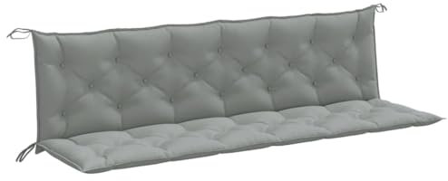 vidaXL Gartenbank-Auflagen 2 STK. Melange Hellgrau 200x50x7 cm Stoff