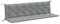 vidaXL Gartenbank-Auflagen 2 STK. Melange Hellgrau 200x50x7 cm Stoff
