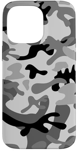 Camouflage, Camouflage, Grau, Hülle für iPhone 14 Pro Max