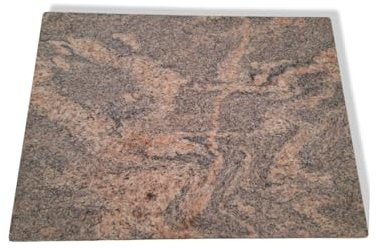 Kalu creations Heat Resistant Granite Chopping Board Natural Worktop Ideal for Meat and Vegetables Large Natural Granite Chopping Boards 40 x 30 x 1.5cm - Multicolour