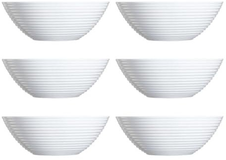Luminarc Harena 6 Bol Vidrio 16cm Opal Apto Microondas Apto Frigorífico Reciclable
