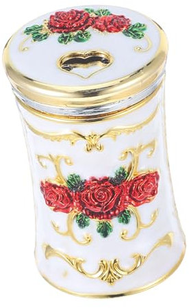 CRAFTHROU 1 Caja Envase de moldadientes Hilo para los Palillos de Cepillo de Titulares Recipiente Creativo para Palillos útil Estuche para Palillos AbS Golden