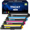 Meagiis TN247 TN243 Kompatibel Toner für Brother TN247CMYK TN 247 Toner für Brother MFC L3750CDW MFC-L3760CDW DCP-L3550CDW HL-L3210CW HL-L3230CDW MFC-L3730CW (1 Schwarz, 1 Cyan, 1 Magenta, 1 Gelb)