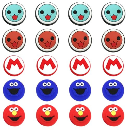 Lot de 20 housses de rechange pour manette de jeu, protection pour joystick, poignées 3D pour console de jeu, accessoires de protection en silicone pour joystick