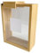 Qinlenyan Boîte à récipient de céréales de céréales en bambou à conteneurs de riz transparent Couleur en bois