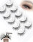 Auto Adhésifs Faux Cils Naturel Anime Lashes Stick On Eyelashes Self Adhesive Lashes Natural Look Lash Extensions Soft and Lightweight 5 Pairs by Obeyalash (3DF036)