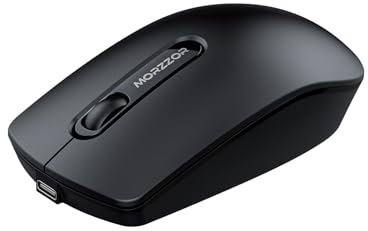 Générique Souris sans Fil,Souris Ordinateur Rechargeable 2.4G+Bluetooth, Clics Silencieux, Portable Léger, Compatible Windows/Mac/Android