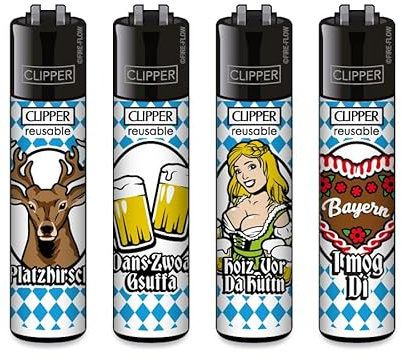 Clipper Feuerzeuge Bayern #1 (FFX - Limited Edition, 4er Set), Sonderserie 2025