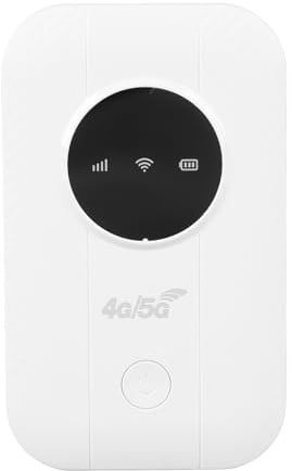 VELATEMOR Router Portatile WiFi con Slot per Schede SIM, Viaggio WiFi 300MBPS 4G Mobile Hotspot Connetti Fino a 10 Dispositivi per Viaggi di Lavoro di Gioco