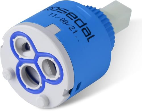 Cartuccia Ceramica Universale da 35mm per Rubinetto, Compatibile con Impianti di Cucina e Bagno, Alta Resistenza e Facilità di Installazione, Prestazioni di Tenuta Superiori (35mm)