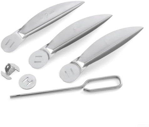HOHOVYVY 22,5 pouces One-Touch Système de nettoyage Kit de rechange pour Weber 7444 Accessoires de barbecue Brosse métallique