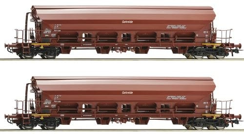 Roco 6600125 H0 2er Set Schwenkdachwagen Tads-y, DR, Ep. IV