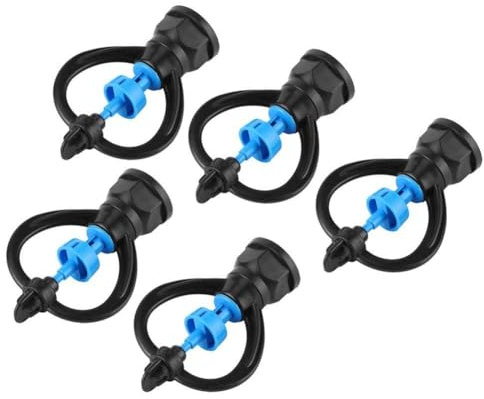 Bamjour Têtes d'arrosage à Basse Pression, 10pcs Femelle Feme Feme Plastic La Pelouse d'irrigation Pulvérisateur Buzle Druppers en Rotation 'arrosage Rotatif Sprinkler Jardin pour Serres, Légumes