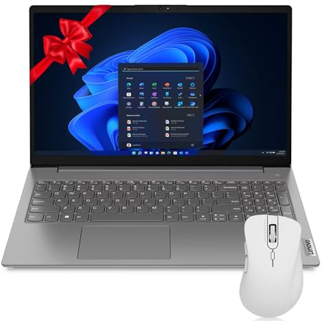 Lenovo V15 15.6’’ FHD Laptop, Intel Core i5-13420H, 16GB RAM, 512GB SSD, Business & Student Laptop for Office, School, Home Use, Win 11 Pro, Grey, Bundle with Thunderobot ML101 Wireless Mouse