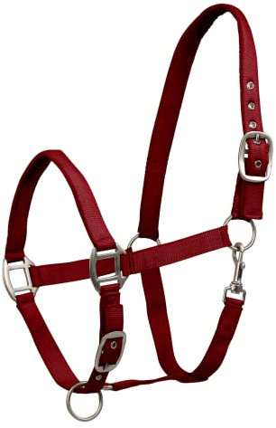Waldhausen Perlonhalfter Satin, Bordeaux, WB