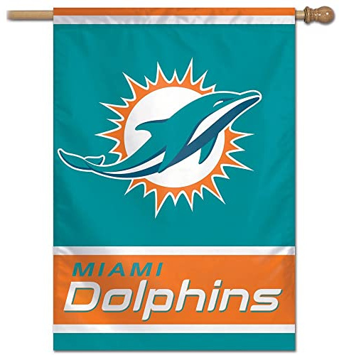 Miami Dolphins Nfl Vertical Flag (27X37)